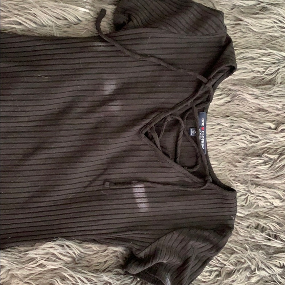 Black shirt. Worn once